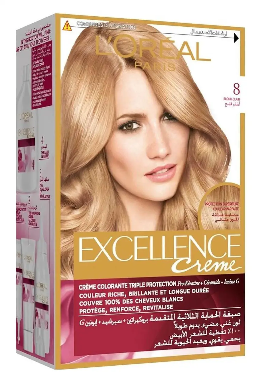 LOREAL-3600522490432-Paris-Excellence-Creme -8-Light-Blonde-Hair-Color-Product
