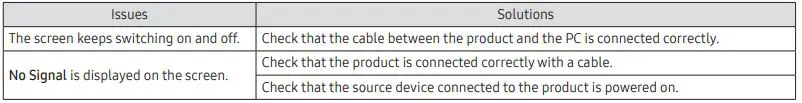 SAMSUNG Video Wall Display - Troubleshooting Guide