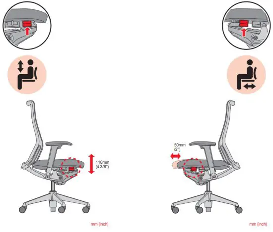 okamura Choral Ergonomic Office Chair - figure 16