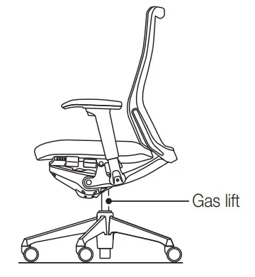okamura Choral Ergonomic Office Chair - figure 3