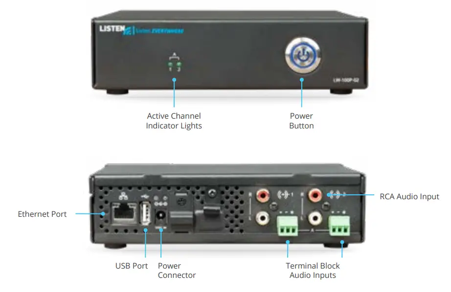 LISTEN LW 100 Everywhere 2 Channel Wi Fi Server - fig