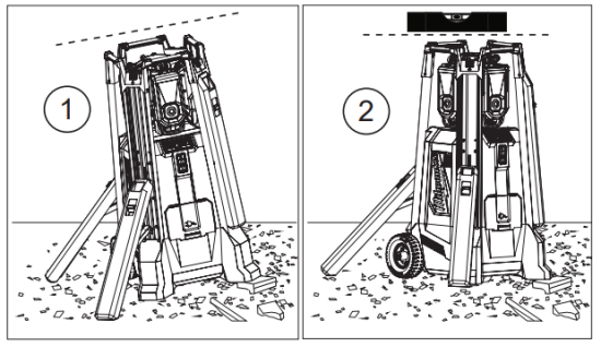 milwaukee MXF TL MX Fuel Tower Light Charger - Deploying