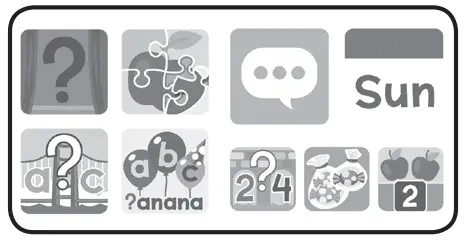 vtech 551703 Learn and Discover Tablet - ACTIVITY BUTTONS