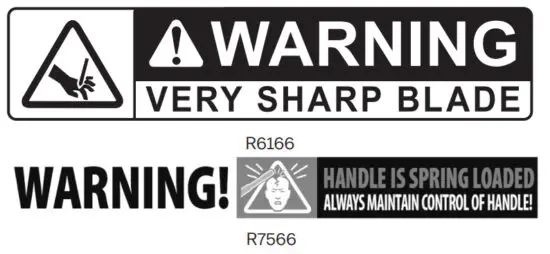 BULLET MS20-1613 Magnum Edge Siding Shear - warning 2