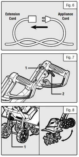 WEN TC1318 18 Inch Electric Tiller - OPERATION