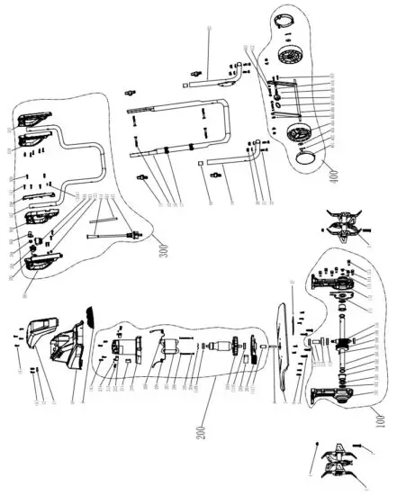 WEN TC1318 18 Inch Electric Tiller - PARTS LIST