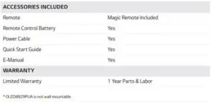 FIG 18 SPECIFICATIONS