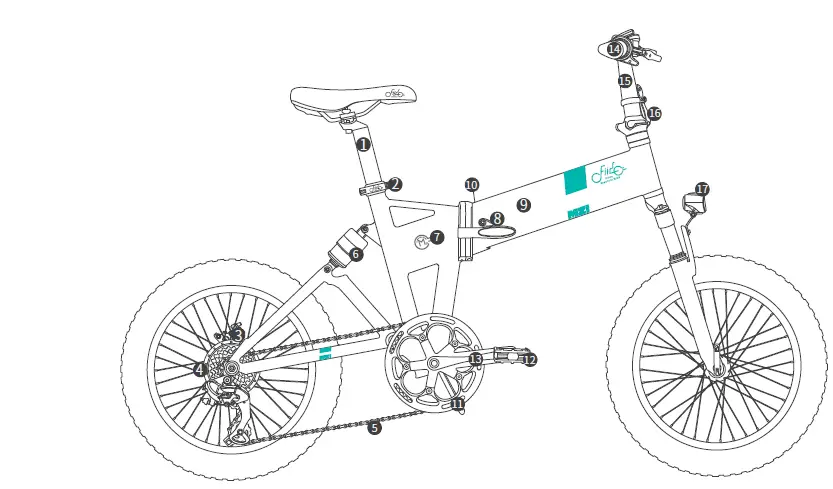 Fiido- M21 -Folding -Fat -Tire -Electric -Mountain -1