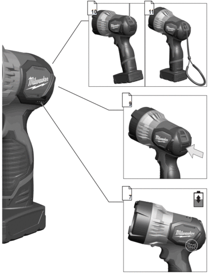 milwaukee M12 SLED Spot Ligh - Fig 1