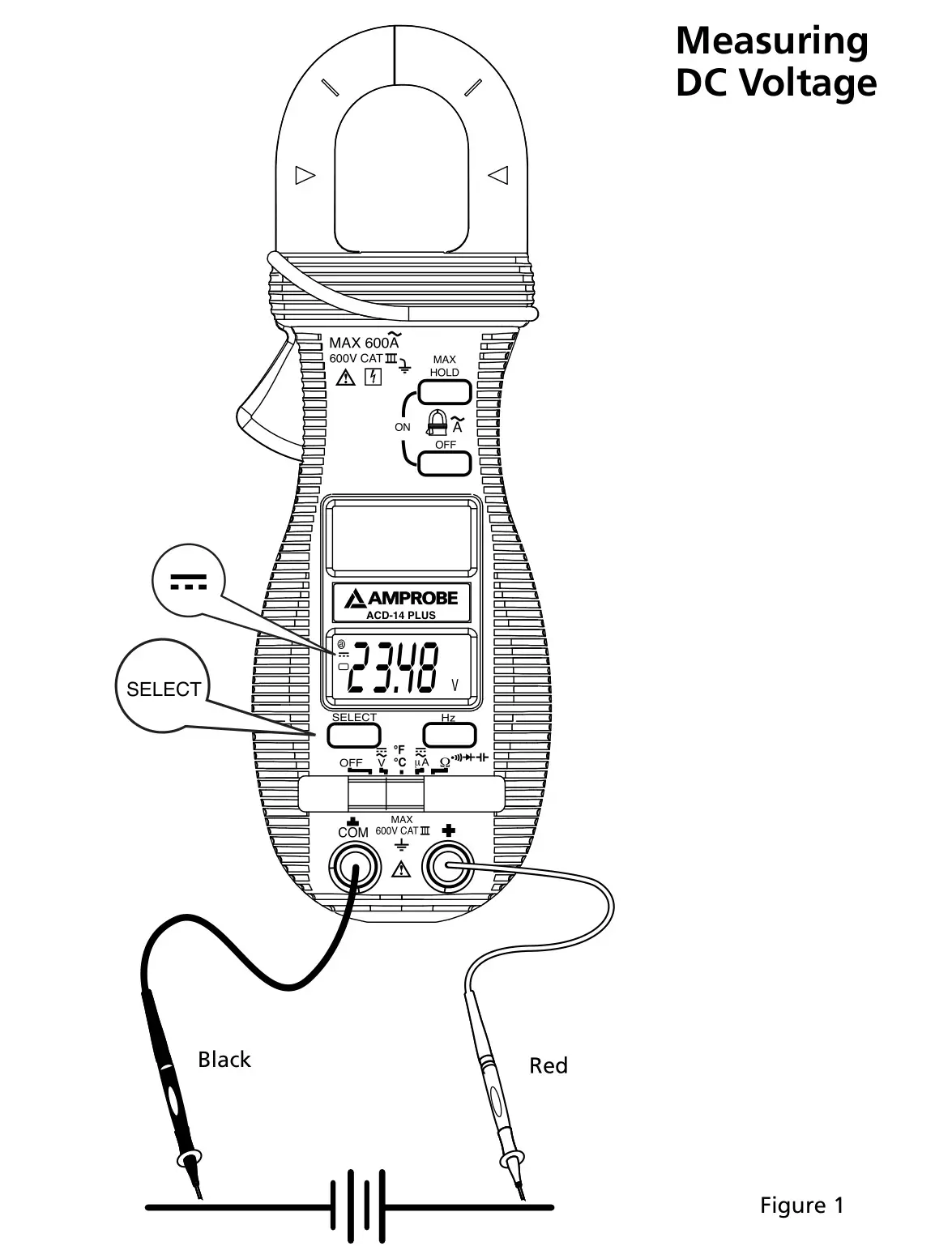AMPROBE ACD-14 Plus Clamp-on Multimeter with Dual Display - figure 1