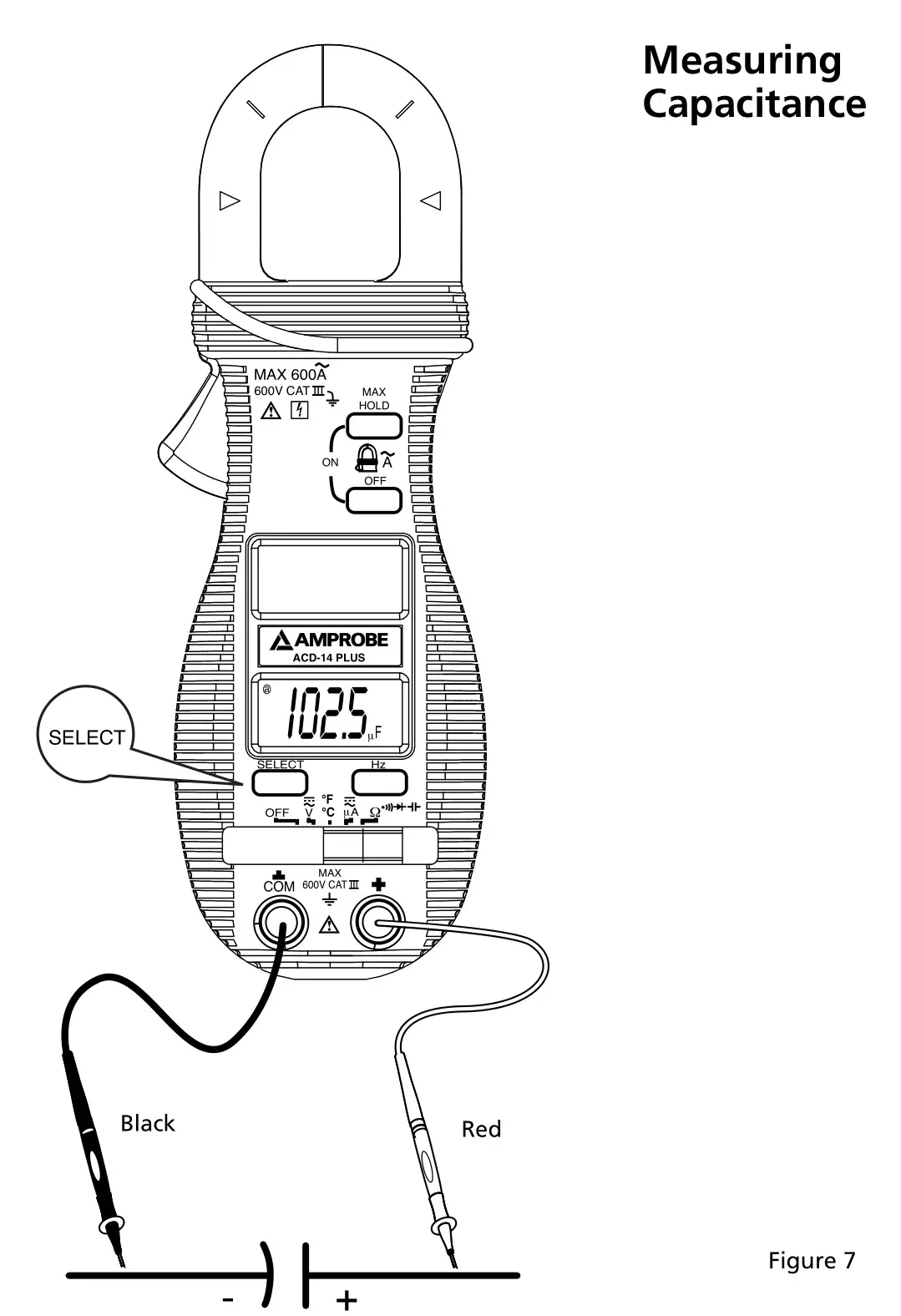 AMPROBE ACD-14 Plus Clamp-on Multimeter with Dual Display - figure 7
