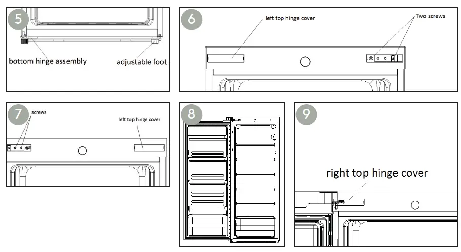 InAlto IUL237W 230L Upright Refrigerator fig 3