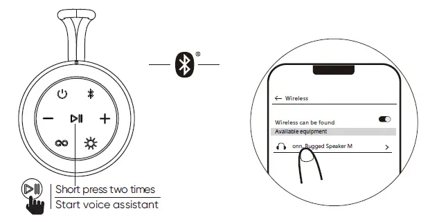 onn BM2020 Medium Rugged Speaker-fig 4