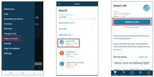 FIG 10 Link Simple Home account to Echo
