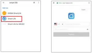 FIG 9 Link Simple Home account in Home Control