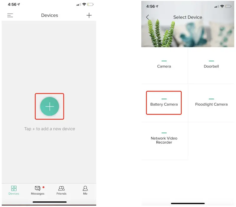 ZUMIMALL Wire Free Rechargeable HD Smart Security Camera App Settings 1