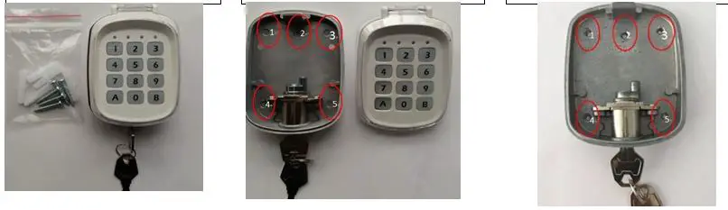 SARIK K50XX Waterproof 433Mhz Garage Door Wireless Keypad 2