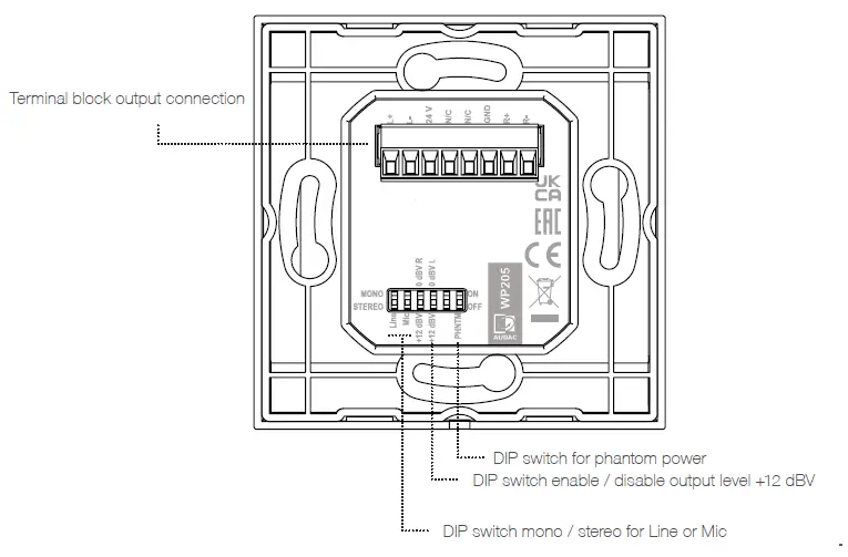 AUDAC WP205 Wall Panel- FIG 2