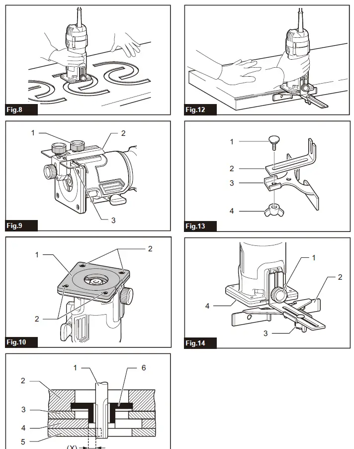 makita M3702 530W Trimmer 2