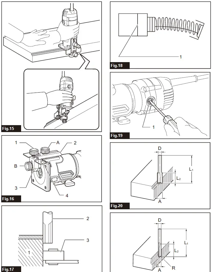 makita M3702 530W Trimmer 3