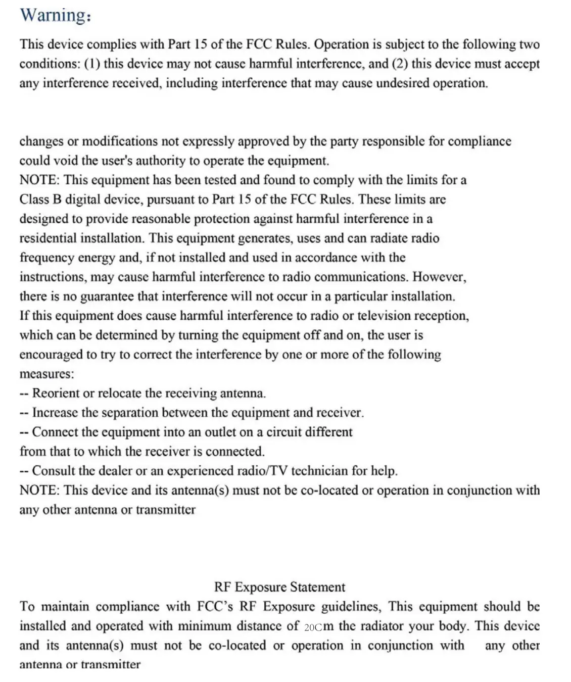 Eshare Technology EP01T Wireless Presentation System - warning