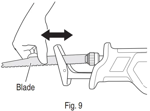 metabo CR18DB Cordless Reciprocating Saw - FIG 12