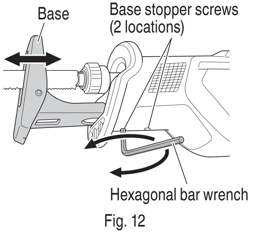 metabo CR18DB Cordless Reciprocating Saw - FIG 15