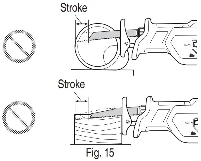 metabo CR18DB Cordless Reciprocating Saw - FIG 18