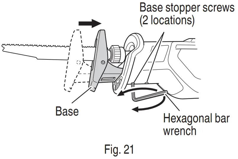 metabo CR18DB Cordless Reciprocating Saw - FIG 25