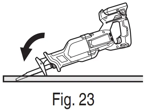 metabo CR18DB Cordless Reciprocating Saw - FIG 27