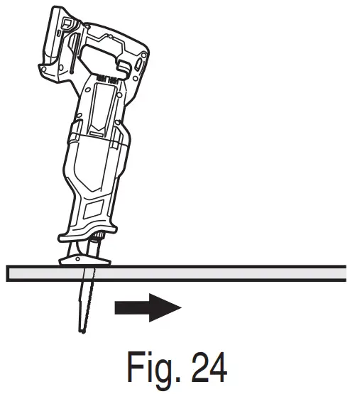 metabo CR18DB Cordless Reciprocating Saw - FIG 28