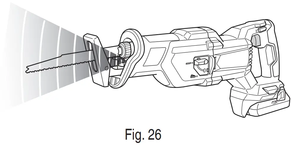 metabo CR18DB Cordless Reciprocating Saw - FIG 30