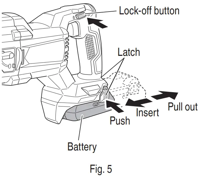 metabo CR18DB Cordless Reciprocating Saw - FIG 7