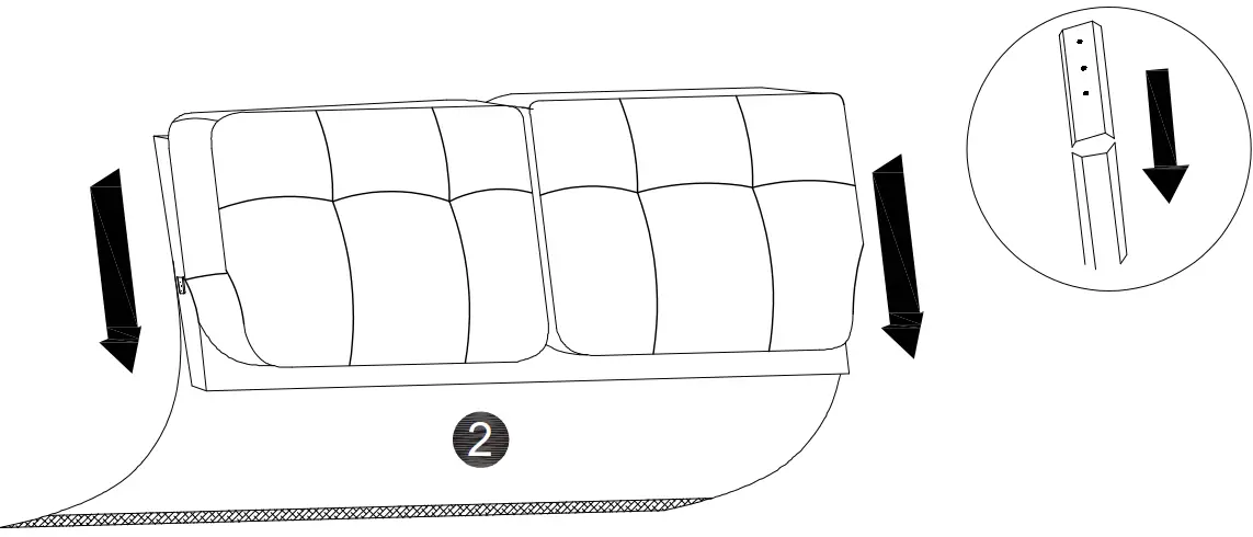 thdstatic 3 Piece Armchair in Light Gray - Fig 21