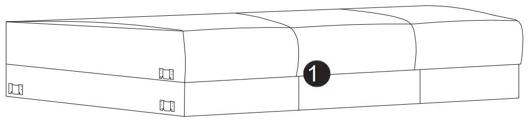 thdstatic 3 Piece Armchair in Light Gray - Fig 25