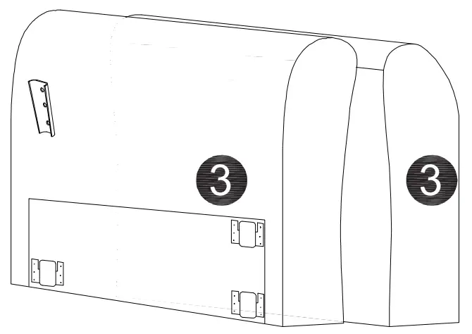 thdstatic 3 Piece Armchair in Light Gray - Fig 27
