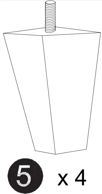 thdstatic 3 Piece Armchair in Light Gray - Fig 6