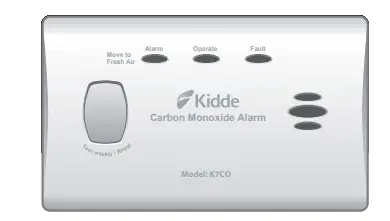 Kidde K7CO Carbon Monoxide Alarm -