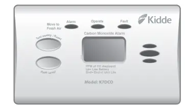 Kidde K7CO Carbon Monoxide Alarm - 1