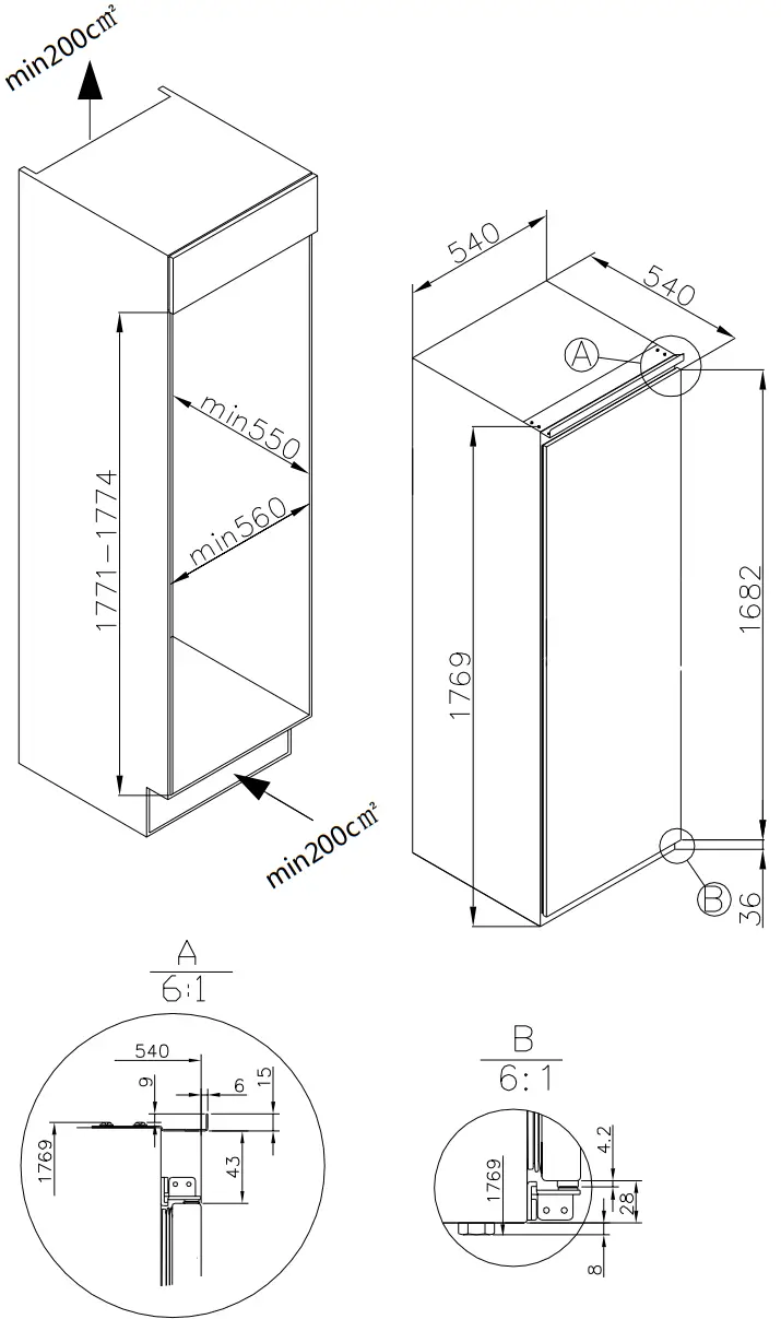 FAGOR 3FIC5440 Built In Refrigerator - FIG 9