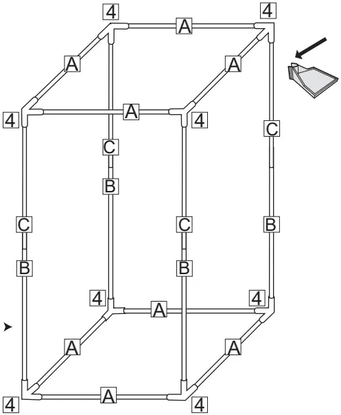 SereneLife SLGT24M Medium Hydroponic Grow Tent Garden Step 1