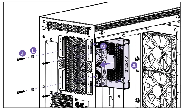 NZXT KRAKEN 120 120mm Liquid Cooler with RGB - INDIRECT MOUNTING