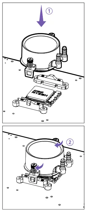 NZXT KRAKEN 120 120mm Liquid Cooler with RGB - STEP4