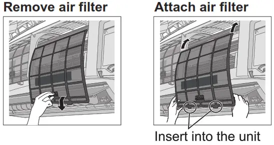 Panasonic Air Conditioner - Dust filters 2
