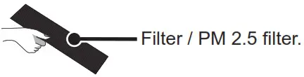 Panasonic Air Conditioner - Filter & PM 2.5 filter