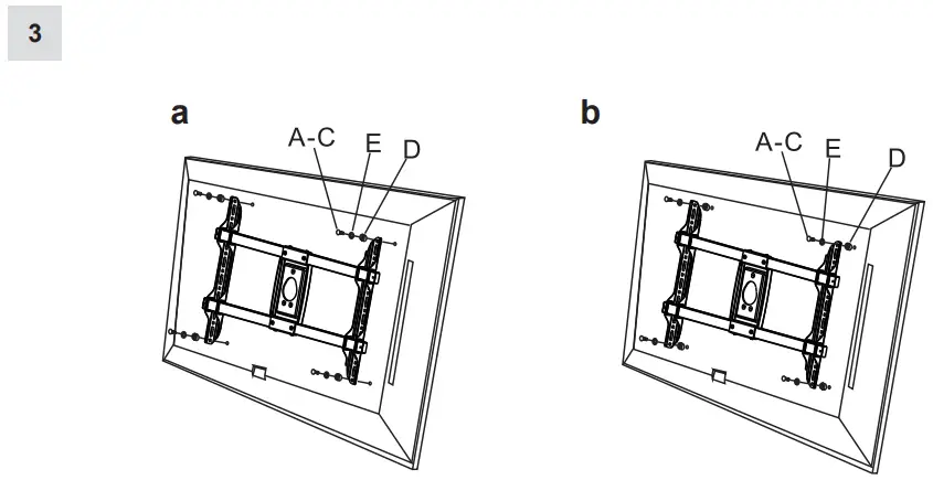 1986 BrackIT L HD Wall Mount Bracket Mouting Instruction illustration