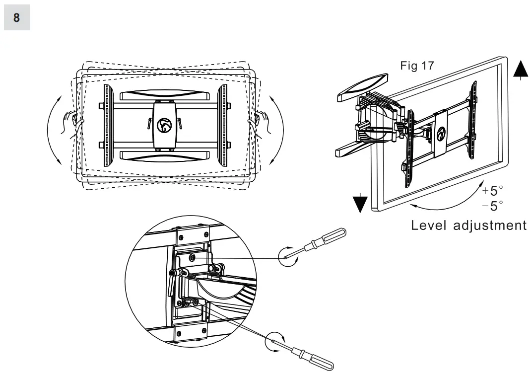 1986 BrackIT L HD Wall Mount Bracket Mouting Instruction illustration