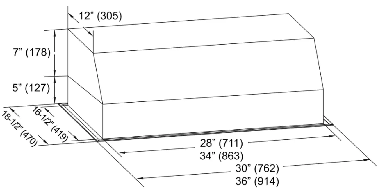 KOBE INX26 SQB 700 3 Series INX2636SQB 700 3 Range Hood - fig20