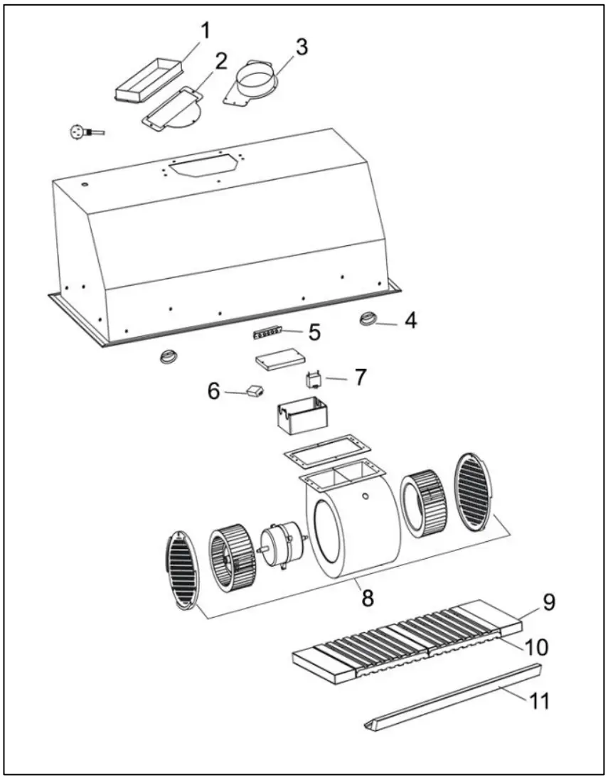 KOBE INX26 SQB 700 3 Series INX2636SQB 700 3 Range Hood - fig21