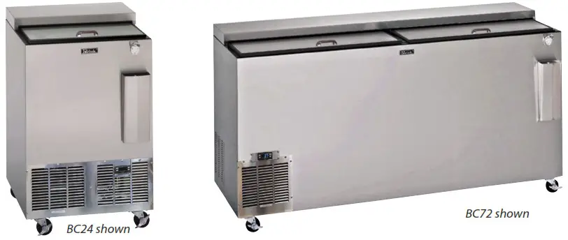 Perlick BC72 BC Series Flat Top Bottle Cooler - FLAT TOP BOTTLE COOLERS
